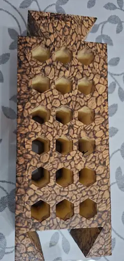 Molde do painel em material compósito de tom natural
